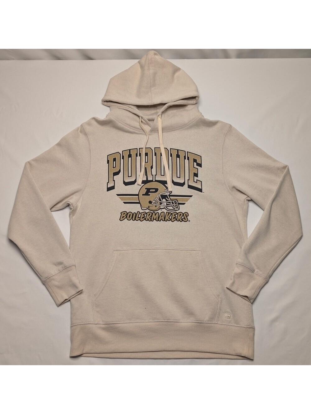 Homefield Purdue Boilermakers Tan Football Helmet Throwback Hoodie Sweatshirt- L